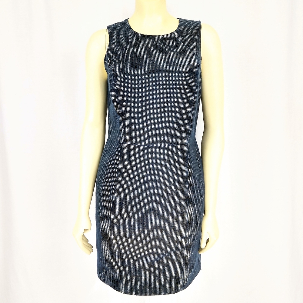 Michael by Michael Kors Petite Blue Gold Dress